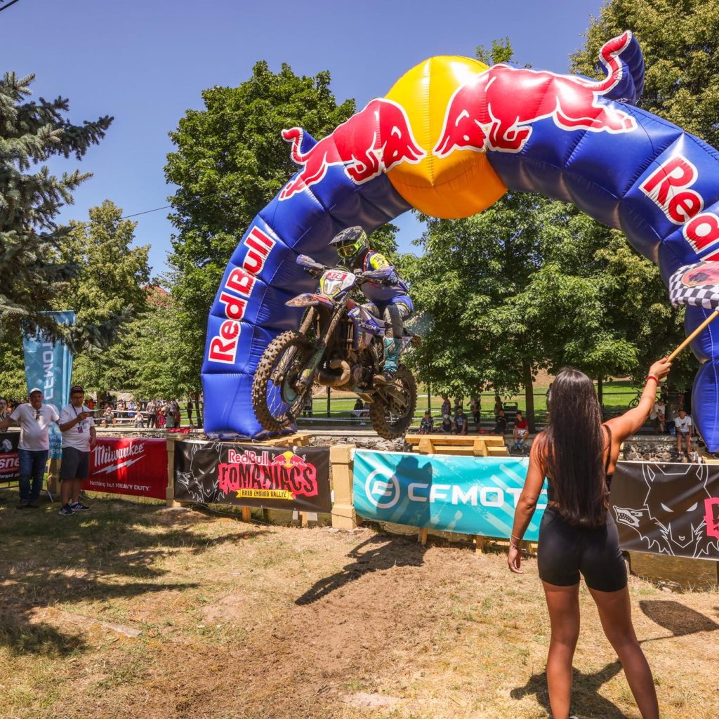 Red Bull Romaniacs Sherco Enduro Tours rider finishing the race