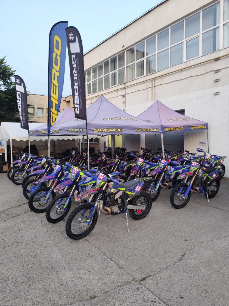 Sherco Enduro Tours bikes ready for Red Bull Romaniacs